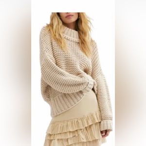Free people chunky knit sweater
